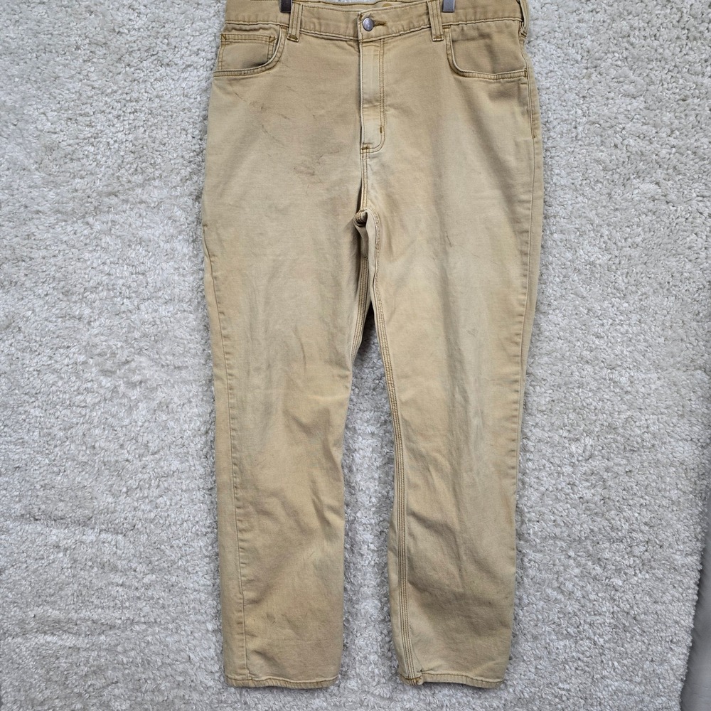 Carhartt Relaxed Fit Canvas Work Pants Mens 36x34 (fits 33x32) Utility Carpenter
